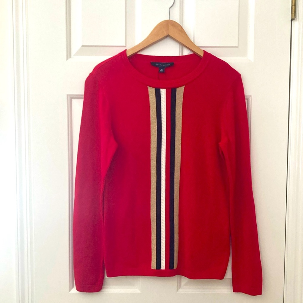 Tommy Hilfiger Red knit festive sweater